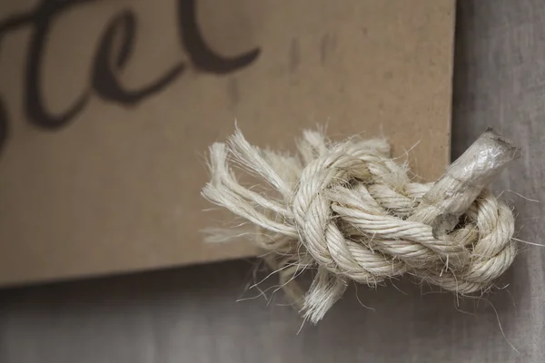 Nodo di corda sulla parete — Foto Stock