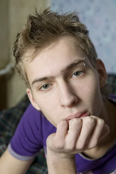 Portrait of young cute man — Stock Photo, Image