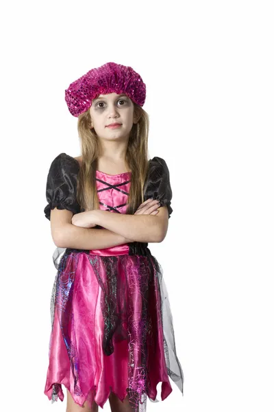 Girl in carnival fancy dress — Stock Photo, Image