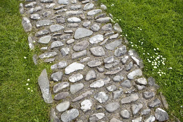 Old cobble stone path — Stock Photo, Image