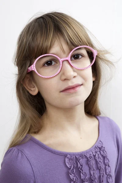 Dívka v brýlích — Stock fotografie