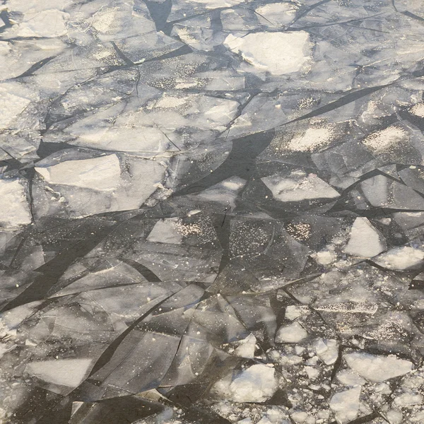 Krakované ledu — Stock fotografie
