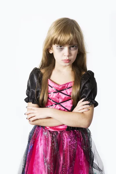 Girl in carnival fancy dress — Stock Photo, Image