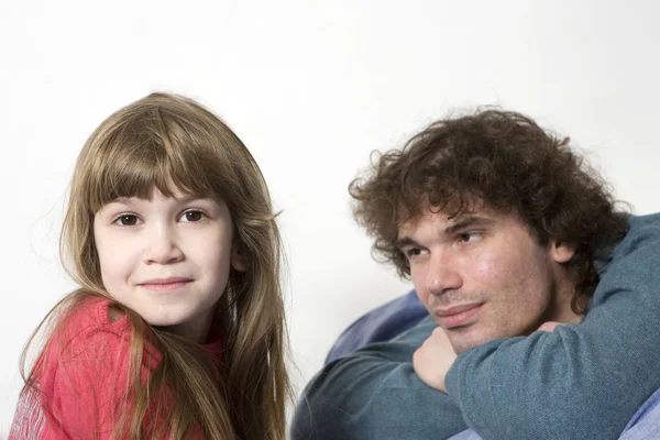 Happy father and daughter — Stock Photo, Image