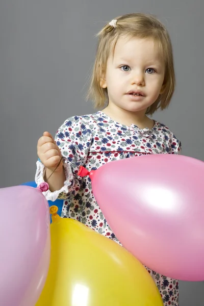 Little blond girl — Stock Photo, Image