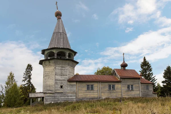 Vegoruksa Kerk Van Sint Nicolaas Wonderdoener Met Karelia Verlaten Plek — Stockfoto