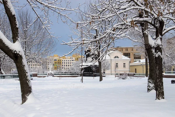 Moscú Rusia Diciembre 2021 Ciudad Invierno Distrito Taganka Moscú Está — Foto de Stock