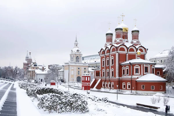 Moscow Russia December 2021 Moscow Russia Znamensky Cathedral Former Znamensky — стоковое фото