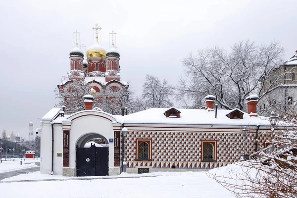 Mosca Russia Dicembre 2021 Mosca Russia Cattedrale Znamensky Dell Monastero — Foto Stock