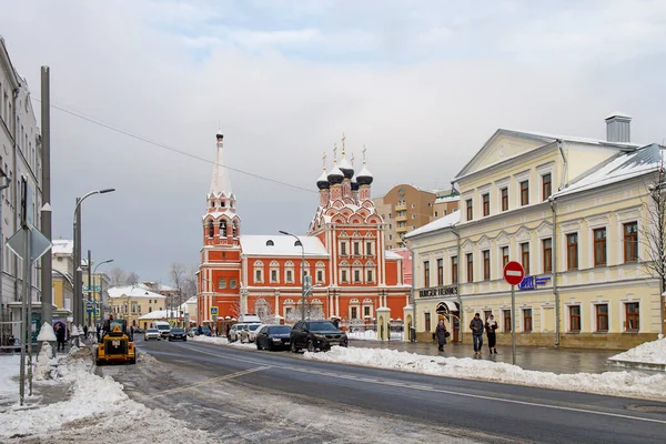 Μόσχα Ρωσία Δεκεμβρίου 2021 Εκκλησία Του Αγίου Νικολάου Θαυματουργού Στην — Φωτογραφία Αρχείου