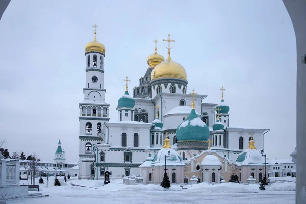 Istra Russia January 2022 Resurrection Cathedral New Jerusalem Monastery Built — Stock Photo, Image