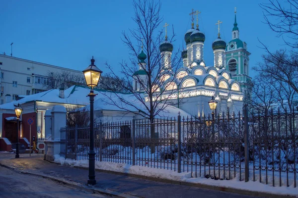 Μόσχα Ρωσία Φεβρουαρίου 2022 Εκκλησία Των Αγίων Μαρτύρων Μιχαήλ Και — Φωτογραφία Αρχείου