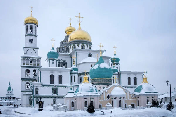 Istra Russia Ιανουαρίου 2022 Καθεδρικός Ναός Της Νέας Ιεράς Μονής — Φωτογραφία Αρχείου