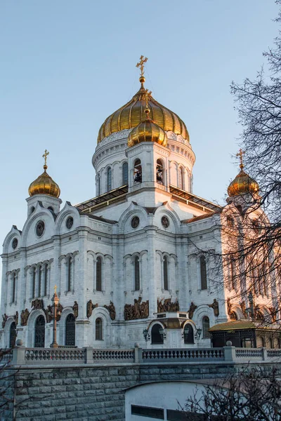 Μόσχα Ρωσία Φεβρουαρίου 2022 Χειμερινή Άποψη Για Τον Χριστό Τον — Φωτογραφία Αρχείου