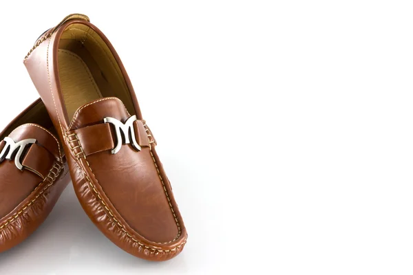 Чоловічі туфлі в коричневому кольорі ізольовані — стокове фото