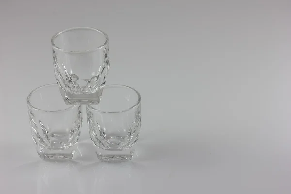 Cocktailglas collection - små skott. isolerade — Stockfoto