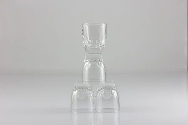 Cocktailglas collectie - kleine schot. geïsoleerd — Stockfoto