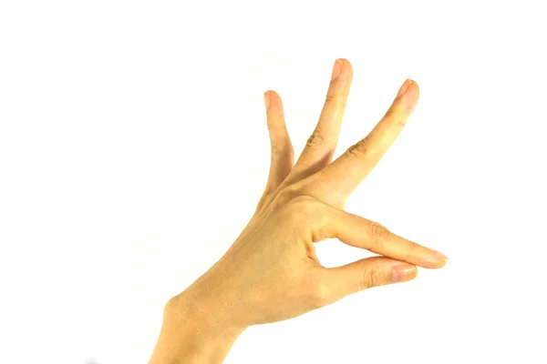 Жінка рука ізольовані — стокове фото