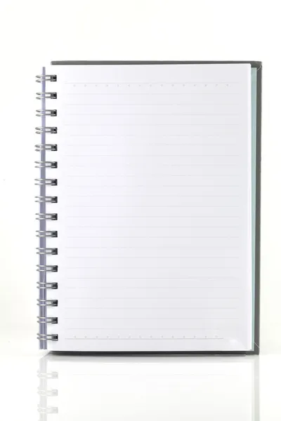 Libro di note bianche — Foto Stock