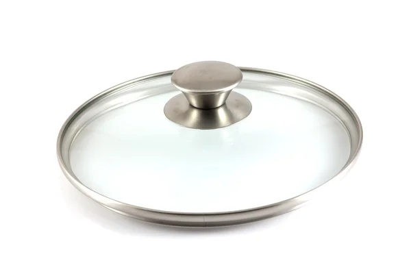 Topfdeckel aus Edelstahl. — Stockfoto