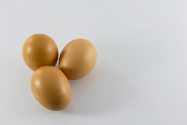 Un huevo de pie y aislado — Foto de Stock
