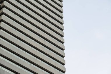 Mavi cam ofis arka planı