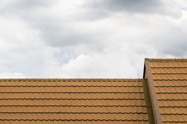 Döşeme çatısı mimari arka planı