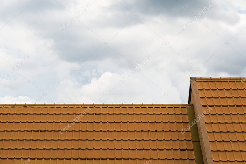 Tiles roof pattern architecture background
