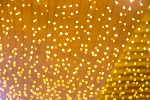 Unschärfe Des Goldenen Bokeh Hintergrunds — Stockfoto