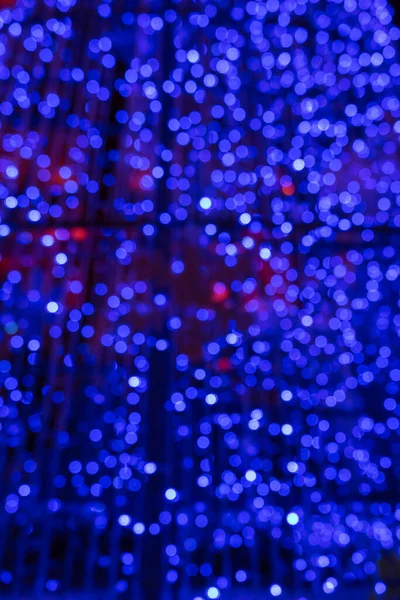 Blu Bokeh Sfondo Nero — Foto Stock