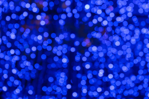 Bokeh Azul Sobre Fondo Negro — Foto de Stock