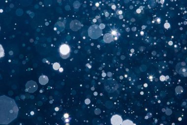 Bulanık mavi bokeh arkaplan