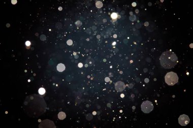 Siyah bokeh arka plan bulanıklık