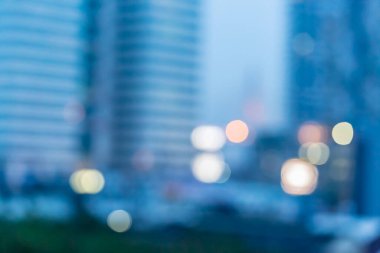 Soyut şehir ışık bokeh arka plan