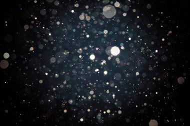 Siyah bokeh arka plan bulanıklık