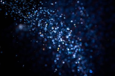 Arkaplan için siyah Bokeh suyu kullanımı