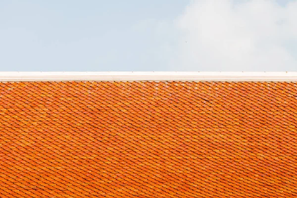 Красный Храм Плитки Текстуры Фона Таиланде — стоковое фото