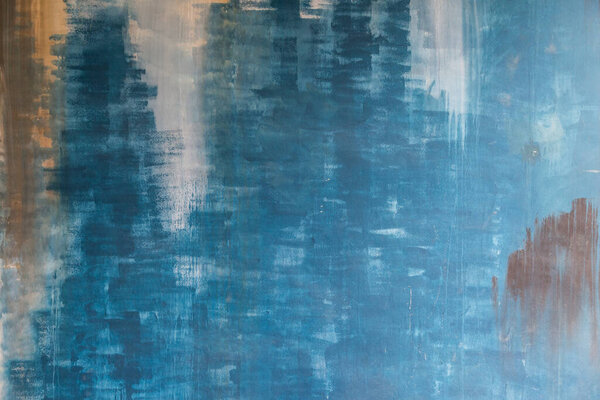 Абстрактный фон старой синей краски цементной стены