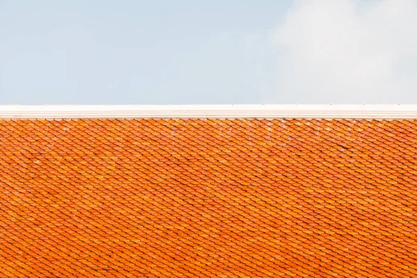 Красный Храм Плитки Текстуры Фона Таиланде — стоковое фото
