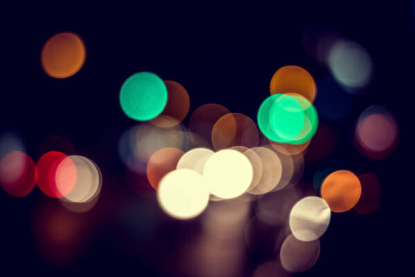 Bokeh of colorful light background