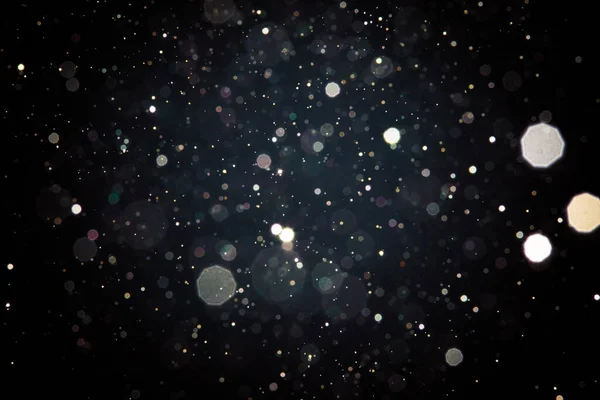 Siyah bokeh arka plan bulanıklık