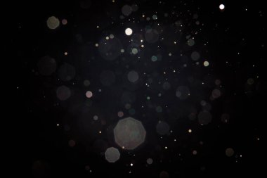 Siyah bokeh arka plan bulanıklık