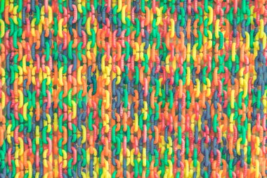 Renkli plastik zincir arkaplan