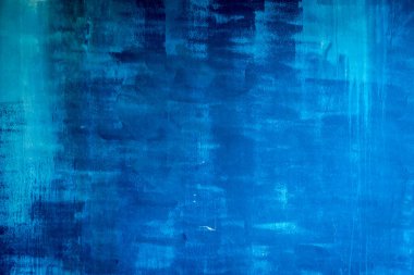 Eski çimento boya mavi duvar arka planı