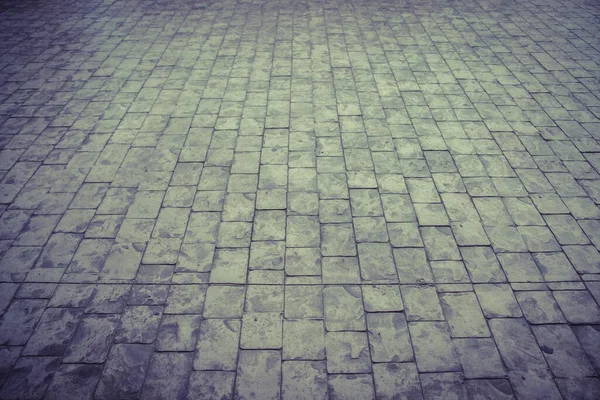Δρόμος Από Μικρά Κομμάτια Από Παλιά Γκρι Φωτεινή Πέτρα Χρήση — Φωτογραφία Αρχείου
