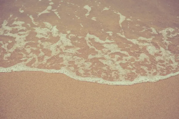 Beach Sand Och Hav Vågor Bakgrund — Stockfoto