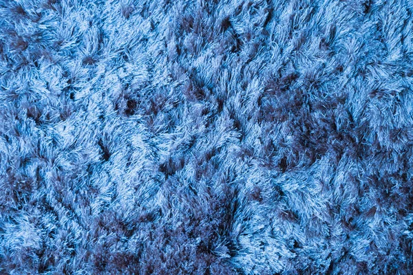 Uzun Yığın Desenli Mavi Kumaş Halı — Stok fotoğraf