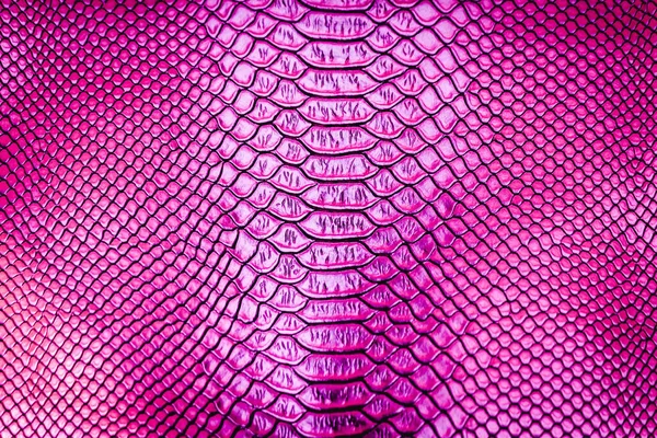 Rózsaszín Luxus Kígyó Bőr Textúra Használata Háttér — Stock Fotó