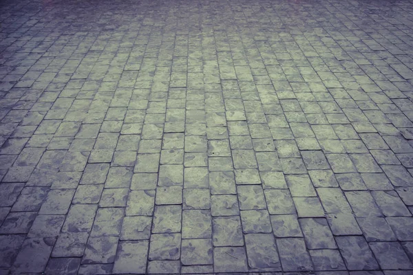 Road Made Small Pieces Old Gray Bright Stone Use Background — Stock Photo, Image