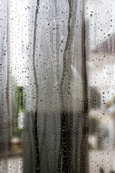 Water Drop Glass Windows Background — Stock Photo, Image